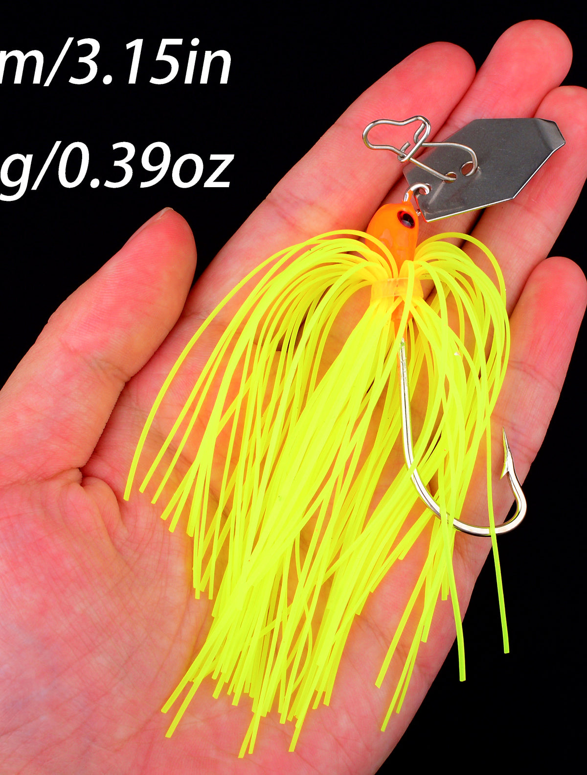 Silicone Skirt Sequin Lure with Sharp Hook, 1/3/5 Pack – product photo