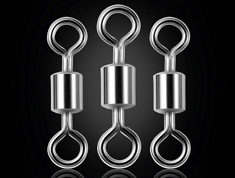 Stainless Steel Figure-8 Swivels, Sizes 2–14, 50 or 100 Pack – product photo