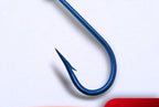 Long Shank Ring Eye Saltwater Hook, Barbed, Sizes 1–20 – product photo