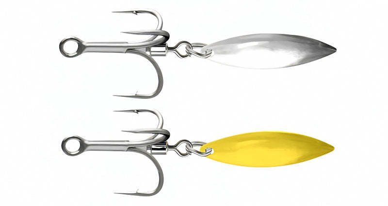 Willow Blade Spinner Treble Hooks with Swivel, #8–#2 – product photo