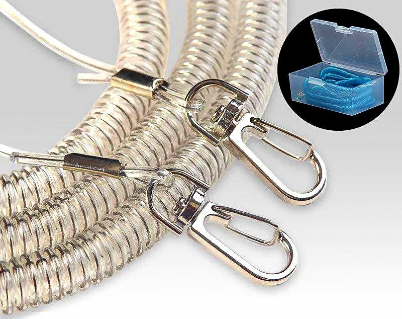 Steel Wire Retractable Rod Lanyard with Waterproof Case, 1–20 m – product photo