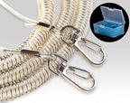 Steel Wire Retractable Rod Lanyard with Waterproof Case, 1–20 m – product photo
