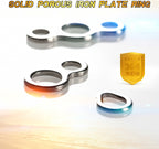 Stainless Steel Jig Connector Rings, Pear, 2-Hole & 3-Hole – product photo