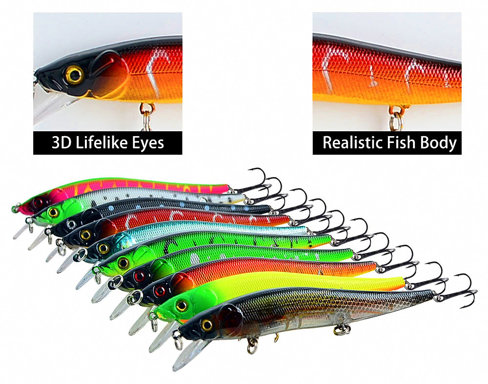 Sinking Minnow Hard Bait, 12 cm (4.7 in), 13.5 g (0.48 oz) – product photo