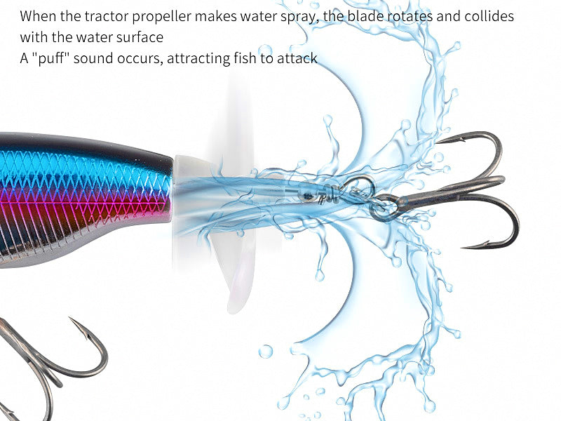 Propeller Surface Lure, 6 g & 10.5 g (0.2 oz & 0.4 oz) – product photo