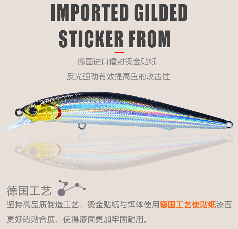 Suspending Minnow Lure, 7–10.5 cm (2.8–4.1 in), 7–12 g – product photo