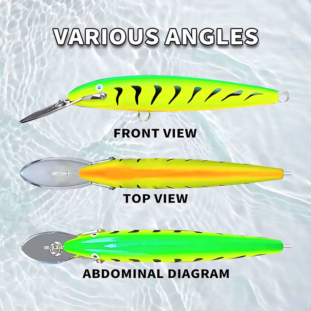 Long Lip Sinking Minnow Lure, 117 mm (4.6 in), 29 g (1 oz) – product photo