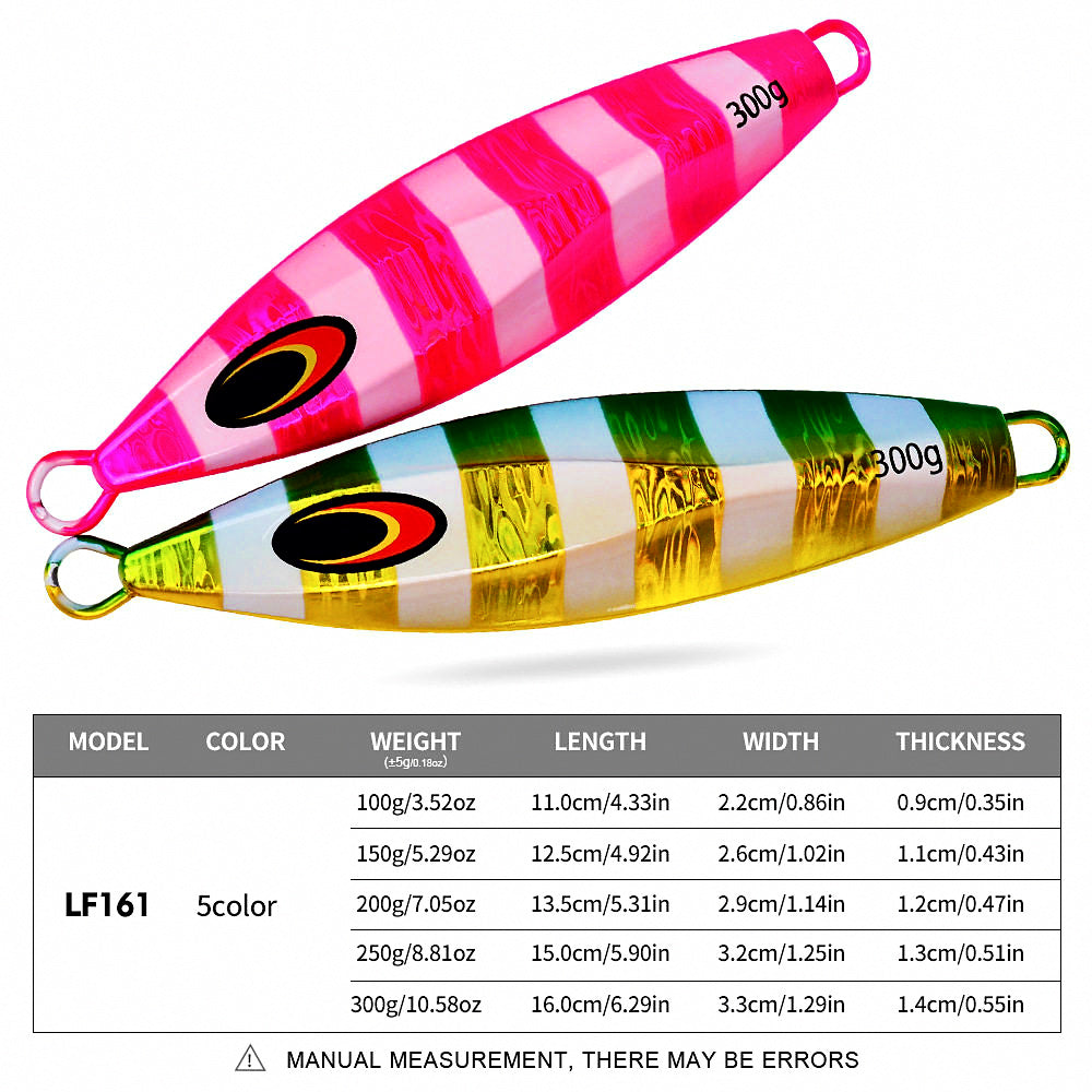 Slow Pitch Jigging Lure, 100–300 g (3.5–10.6 oz) – product photo