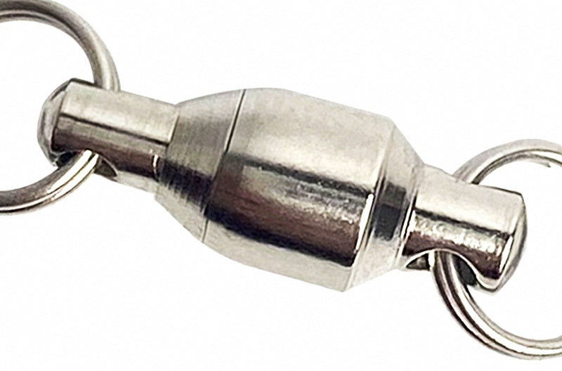 Ball Bearing Swivel with Double Split Rings, Stainless, #0-#4 – product photo