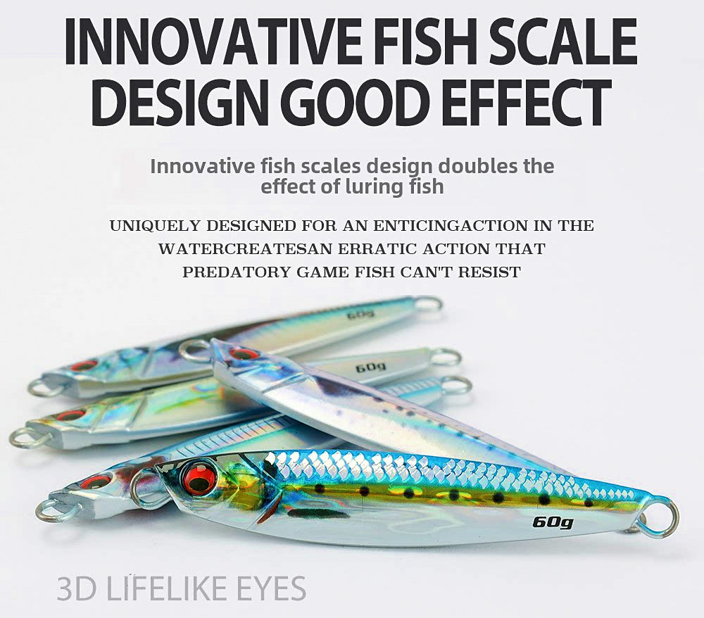 3D Scale Glow Metal Jig, 40–80 g (1.4–2.8 oz) – product photo