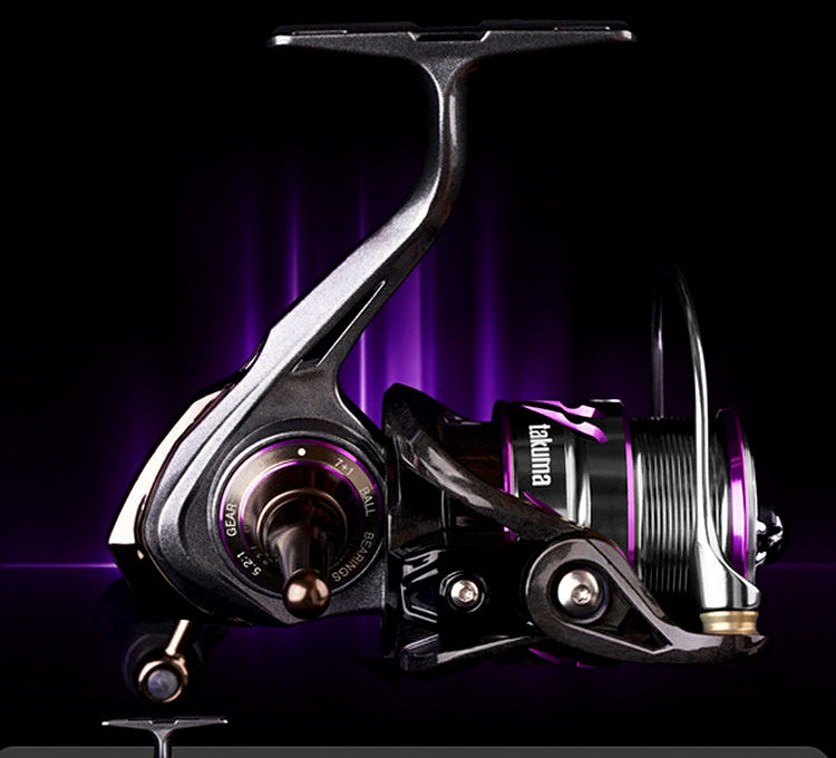 Spinning Reel, Metal Spool, Interchangeable Handle, 8 Bearings – product photo