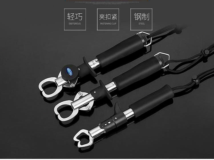 Stainless Steel Fish Gripper Lip Grip, Scale & Ruler Options – product photo