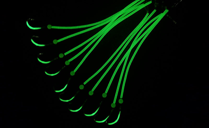 Glow Pre-Tied Hook Rigs, Barbed, 10 pcs per Pack – product photo
