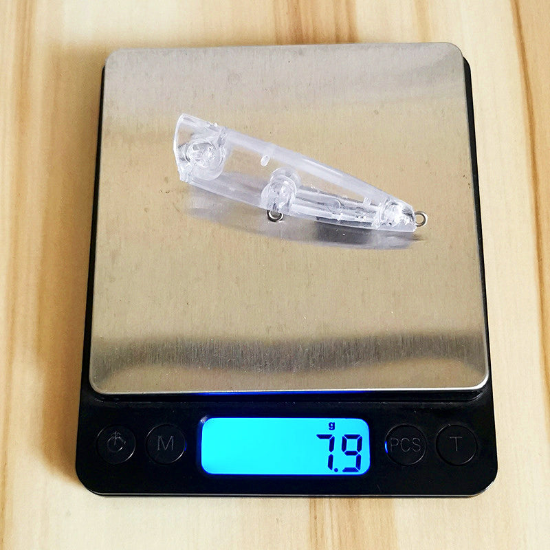 Unpainted Clear Popper Lure Blank, 6.5 cm, 8 g (0.28 oz) – product photo