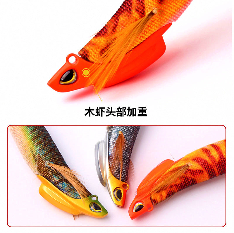 Weighted Wood Shrimp Squid Jig, 13 cm, 30 g (1.1 oz) – product photo