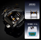Saltwater Baitcasting Reel, Metal Single Handle, Left or Right – product photo