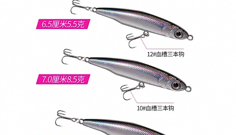 Mini Sinking Pencil Lure, 3.5–8 g (0.12–0.28 oz) – product photo