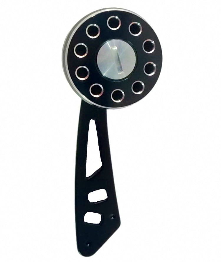 Aluminum Reel Handle, Single Crank with Bearing, 36 g (1.3 oz) – product photo