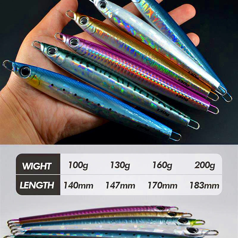 Metal Speed Jig, 60–250 g (2.1–8.8 oz), Wire Double Hooks – product photo