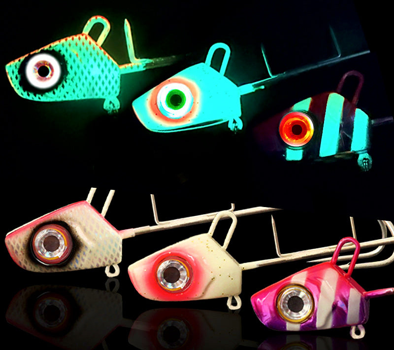 Glow Cutlassfish Jig w/ Eye Light & Assist Hooks, 60–200 g – product photo