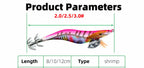 Glow Squid Jig, Shrimp-Style Umbrella Hook, Sizes 2.0–3.0 – product photo