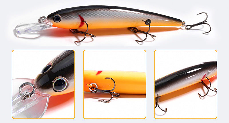 Floating Minnow Hard Bait, 120 mm (4.7 in), 17 g (0.6 oz) – product photo