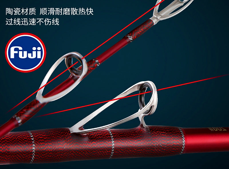Fiberglass Boat Rod with Metal Reel Seat, 1.5–2.1 m (5–7 ft) – product photo