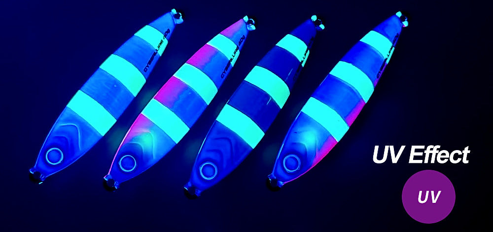 Blue Pink Glow Metal Casting Jig, 30–80 g (1.1–2.8 oz) – product photo