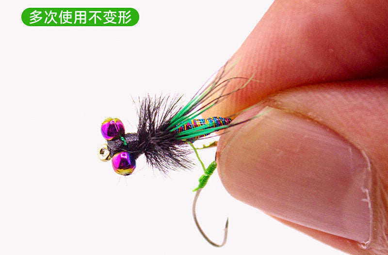 Barbed Double Hooks Size 12–16 & Casting Aids for Micro Lures – product photo