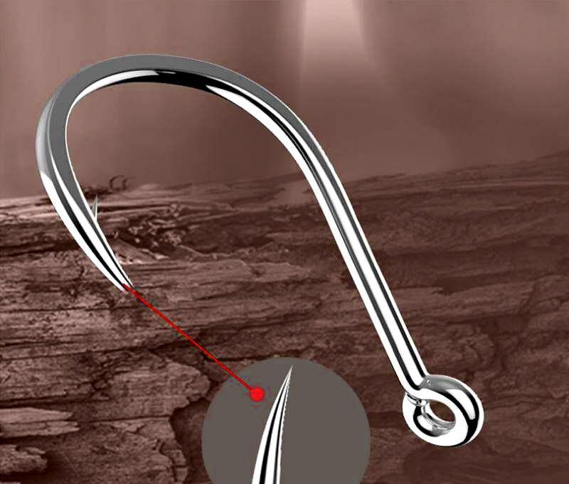 Iseama Eyed Barbed Hook Assortment, Sizes 3–12 – product photo