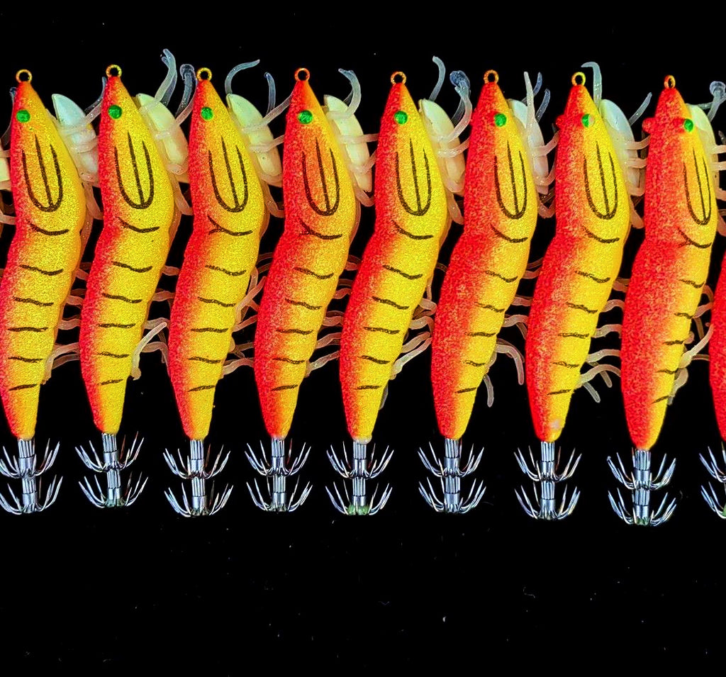 Wooden Shrimp Squid Jig, Size 3.5, 10-Pack – product photo