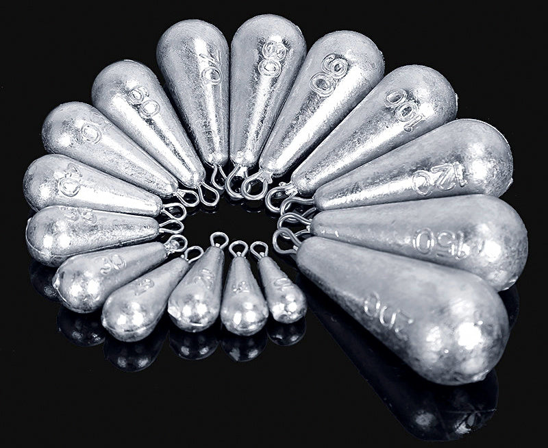 Teardrop Sinker with Eyelet, 0.35–8.82 oz (10–250 g) – product photo