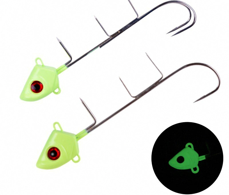 Glow Lead Head Jig Hook with Wire Leader, 15–30 g (0.5–1.1 oz) – product photo