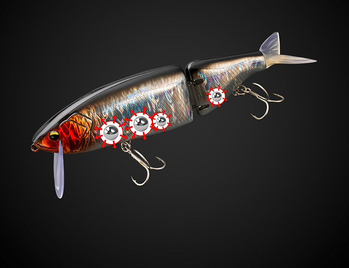 Jointed Floating Minnow Lure, 14 cm (5.5 in), 50 g (1.8 oz) – product photo
