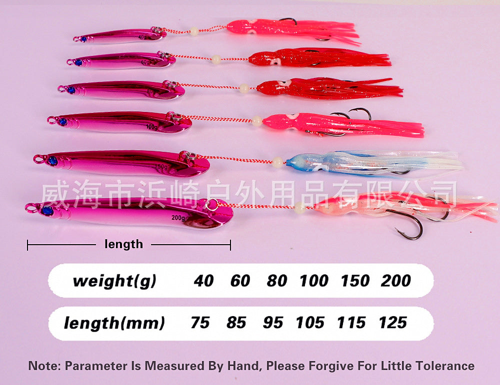 Slow Pitch Metal Jig, 40–200 g (1.4–7.1 oz) – product photo