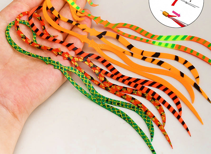 Silicone Skirt Tails for DIY Hook Tying, 3-Pack – product photo