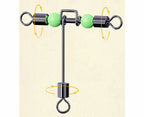 Long T Three-Way Swivel Connectors, 22–45 mm (0.9–1.8 in) – product photo