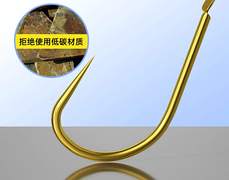 High Carbon Steel Loose Hooks, 100 pcs, Barbed or Barbless – product photo