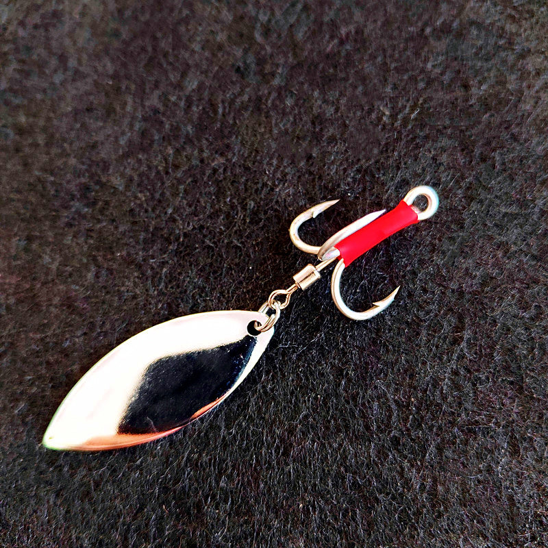 Spinner Blade Treble Hooks with Swivel, 5-Pack, Size 2–8