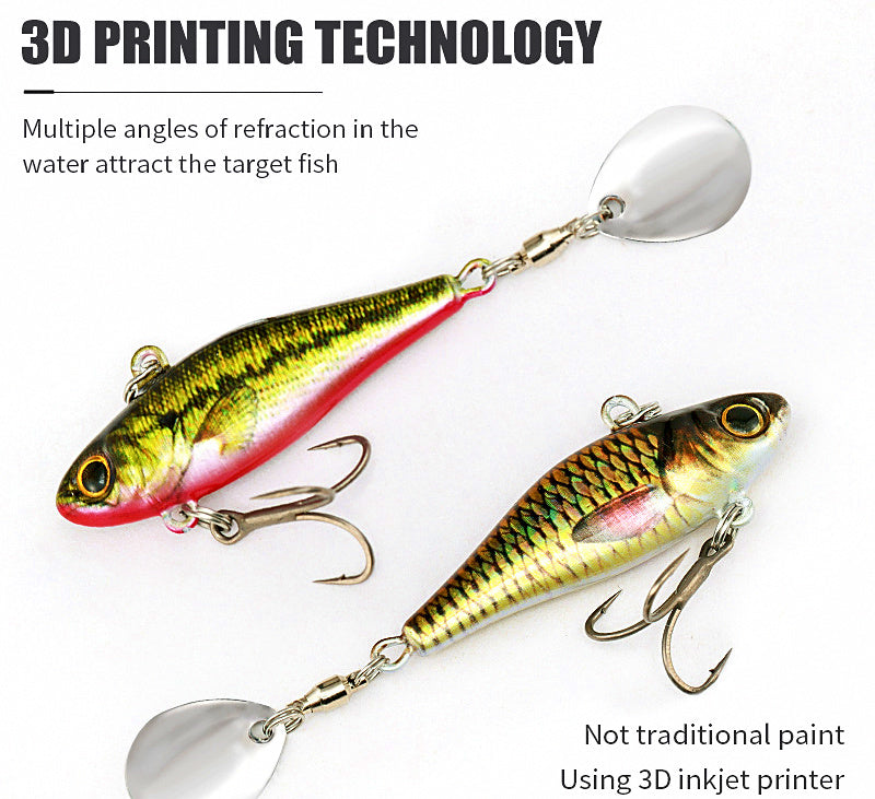 VIB Blade Bait Lipless Lure with Swivel, Boxed – product photo