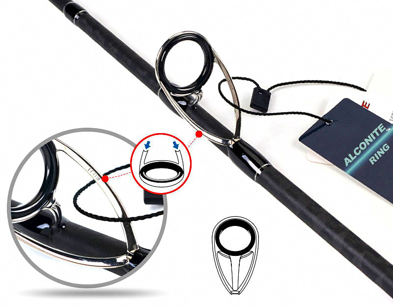 Two-Piece Carbon Lure Rod, 2.4–2.9 m (7 ft 10 in–9 ft 6 in) – product photo