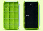 Waterproof Double-Sided Lure & Tackle Storage Box, Green – product photo