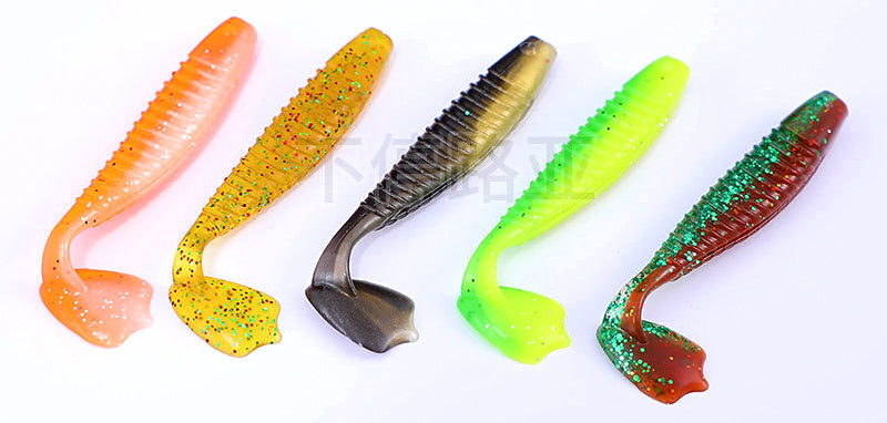 T-Tail Soft Plastic Swimbait, 5.5 or 6.5 cm, 50-Pack – product photo