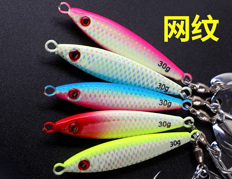 Glow Casting Metal Jig with Spinner Blade, 20–60 g (0.7–2.1 oz) – product photo