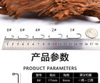 DIY Jig Head Hook, 90° Right-Angle Bend, Barbed, High-Carbon Steel – product photo