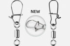 Stainless Steel Snap and Figure-8 Ring Connectors, 10–100 pcs – product photo