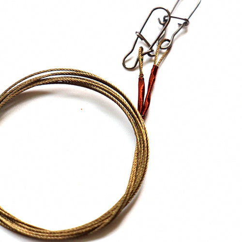 Wire Leader with Snap & Swivel, 2 per Pack, 20-70 cm
