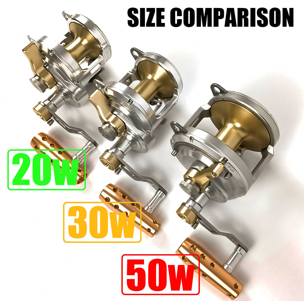 All-Metal Conventional Jigging Reel for Big Game, 30W / 50W – product photo