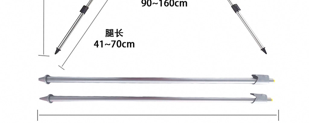 Aluminum Rod Holder Stand Set, Double Gear, Multi-Rod Rest – product photo
