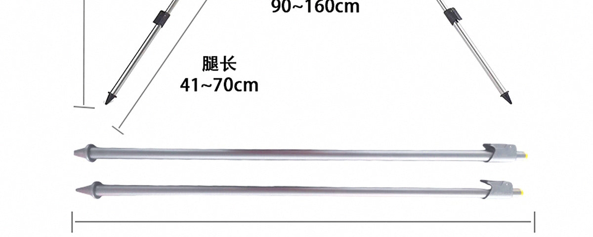 Aluminum Rod Holder Stand Set, Double Gear, Multi-Rod Rest – product photo